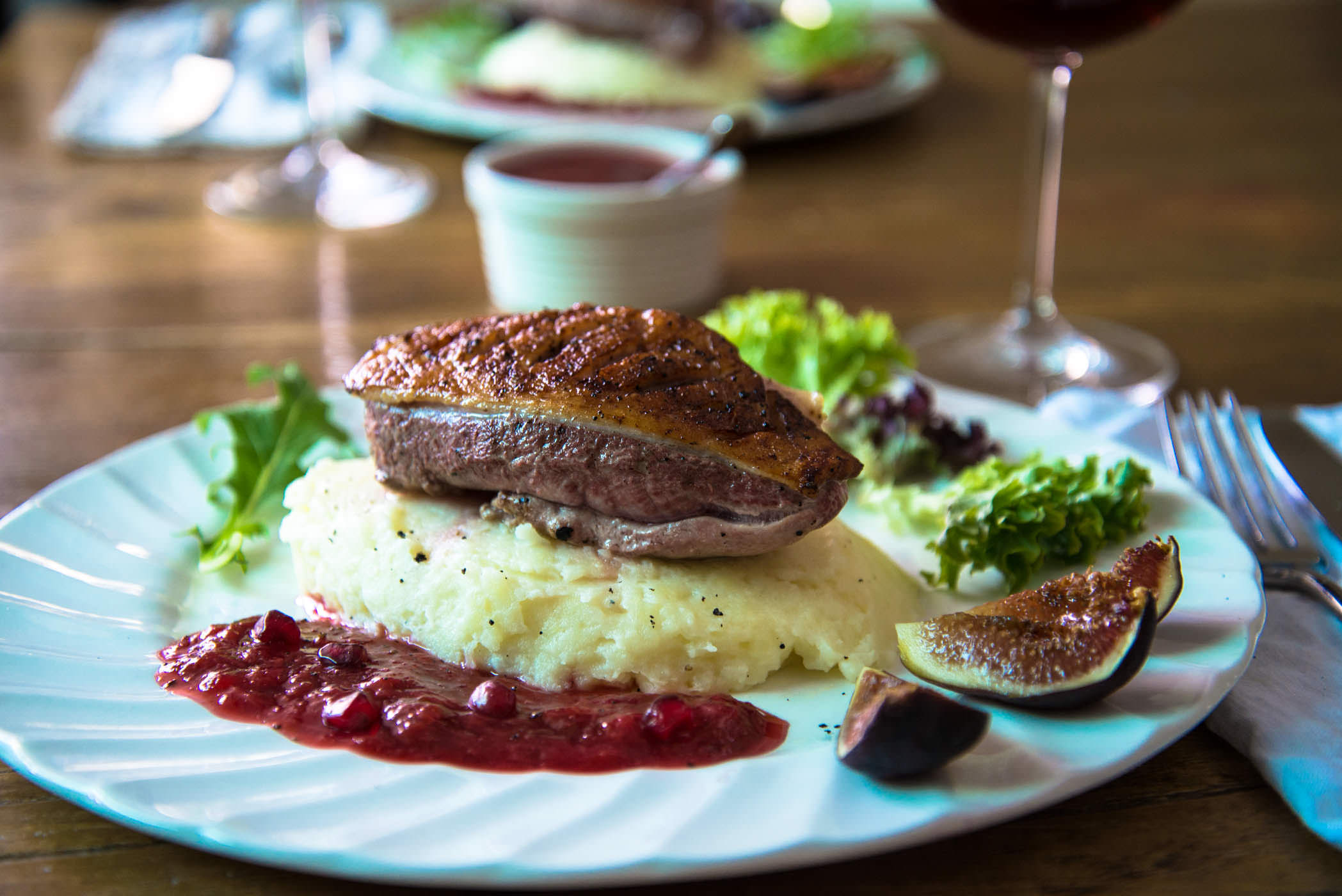 Duck with Plum Sauce & Figs