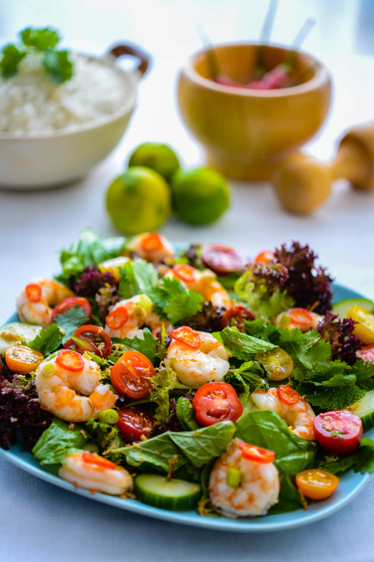 Thai prawn salad