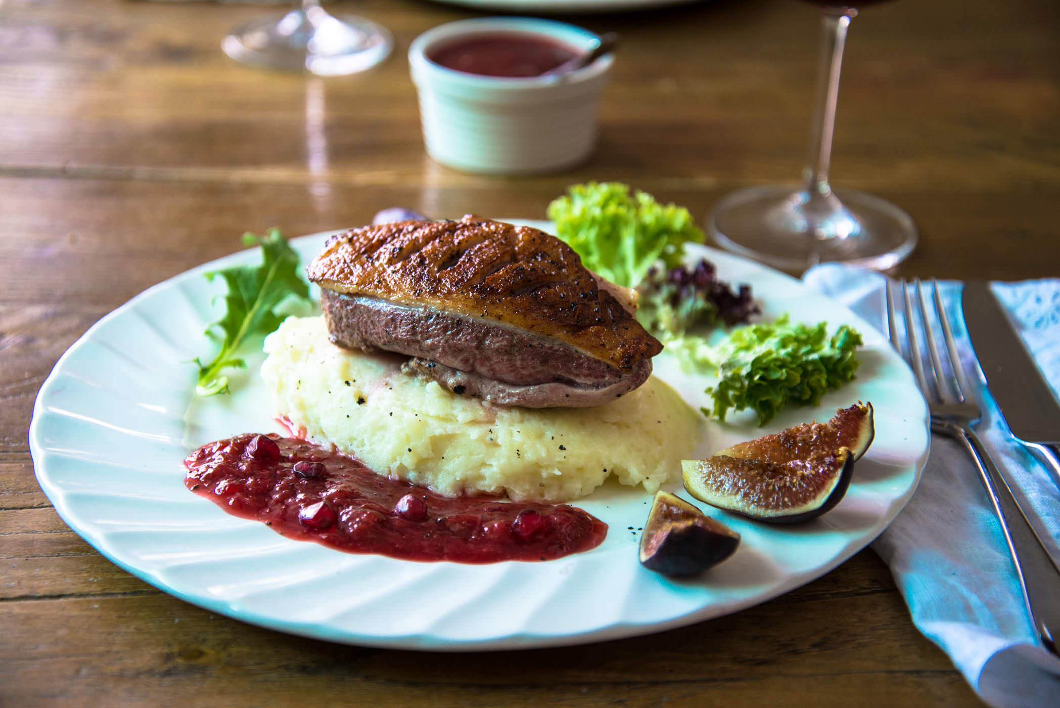 Duck with Plum Sauce and Figs