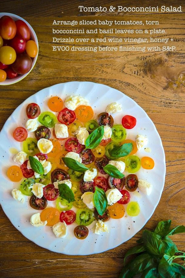 5 Minute Eats Tomato Bocconcini Salad The Hungry Australian