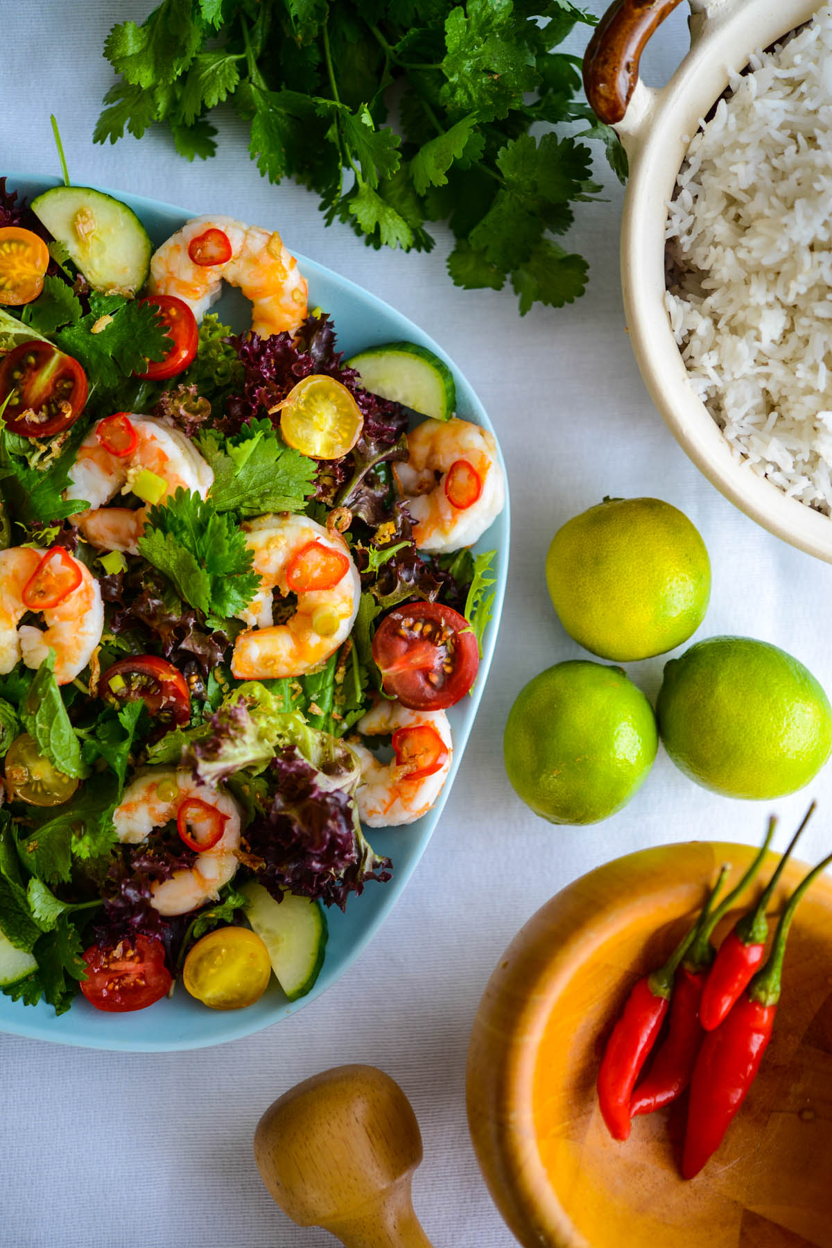 Thai prawn salad