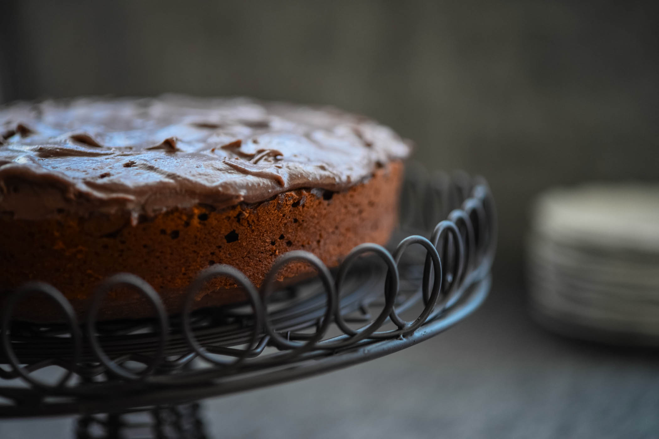 vegan chocolate banana cake