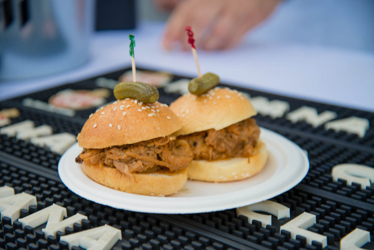 Pulled pork sliders at South Bank's Regional Flavours, Brisbane