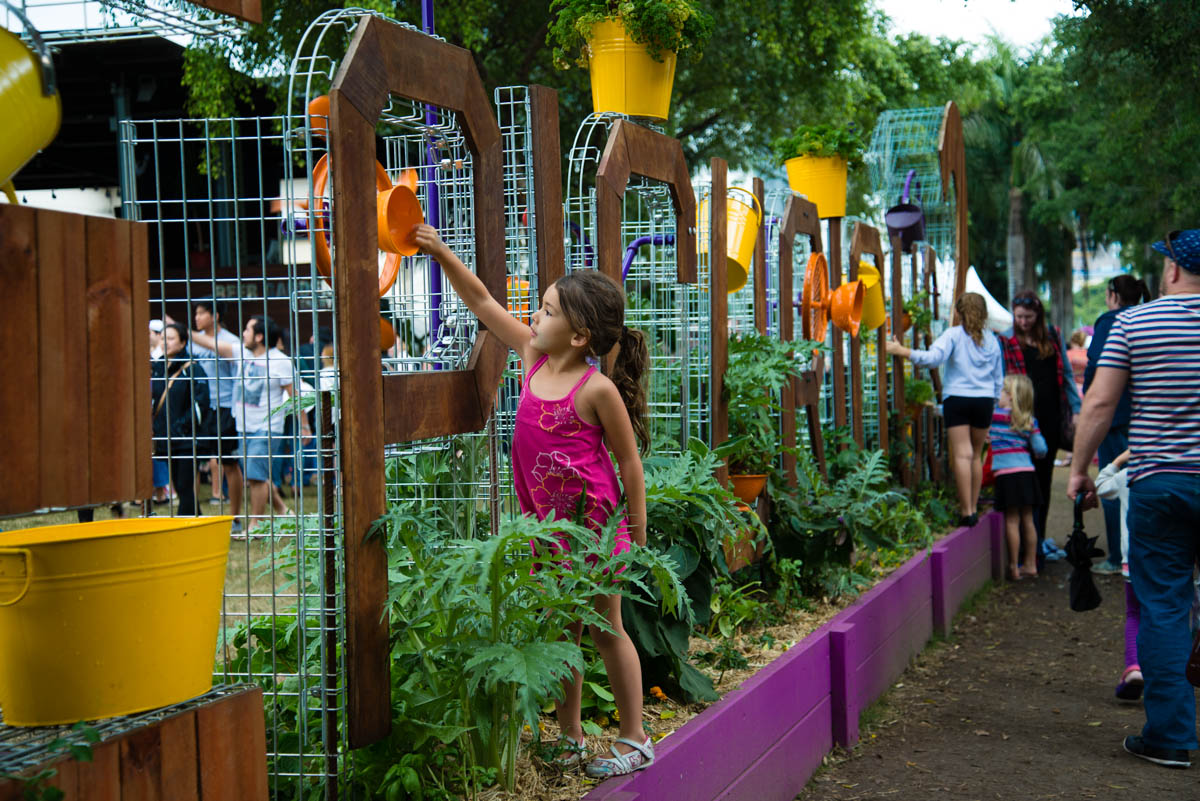 Garden display at South Bank's Regional Flavours, Brisbane