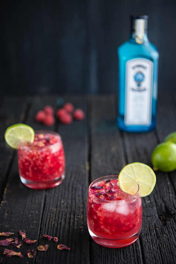 Raspberry Rose Gin and Tonic - The Hungry Australian