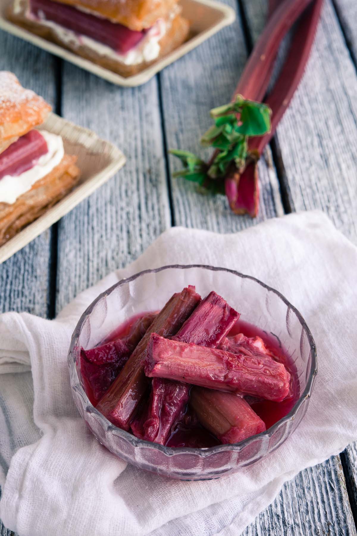 Rhubarb stewed