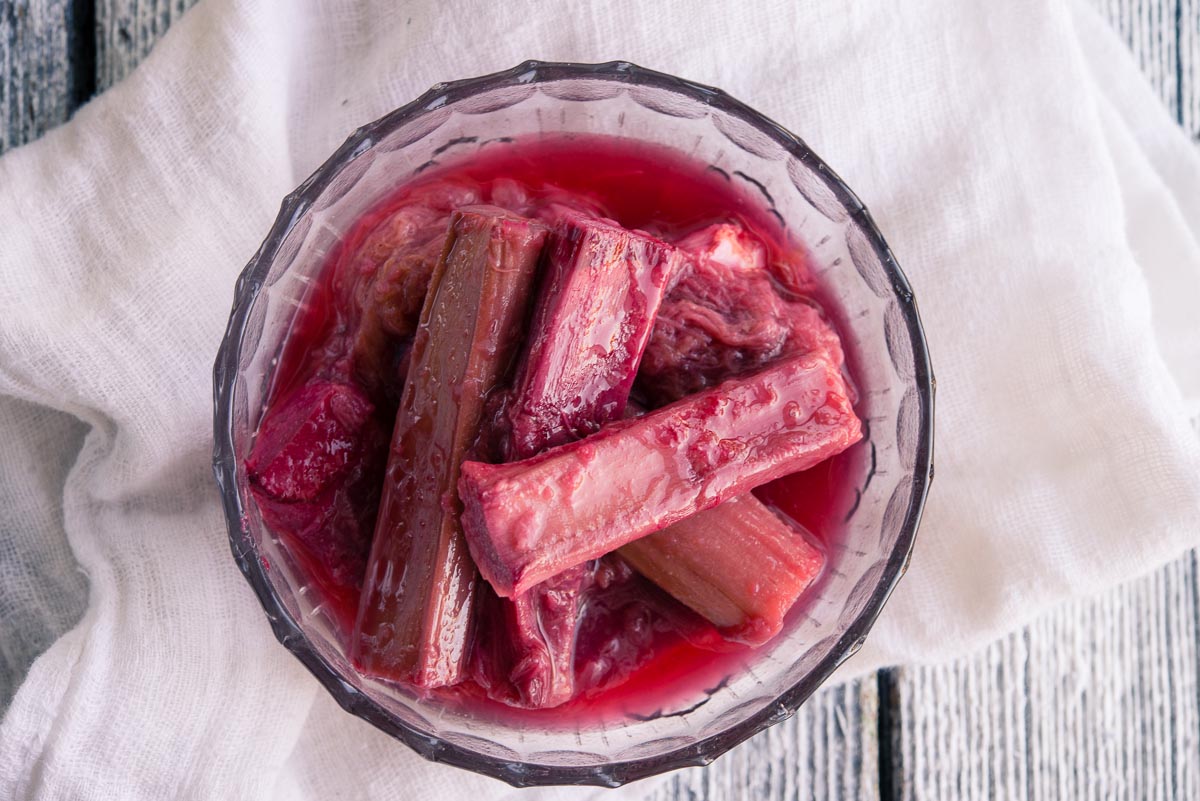 stewed rhubarb