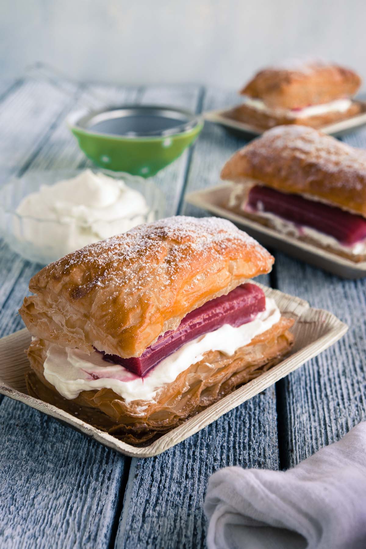 rhubarb turnovers