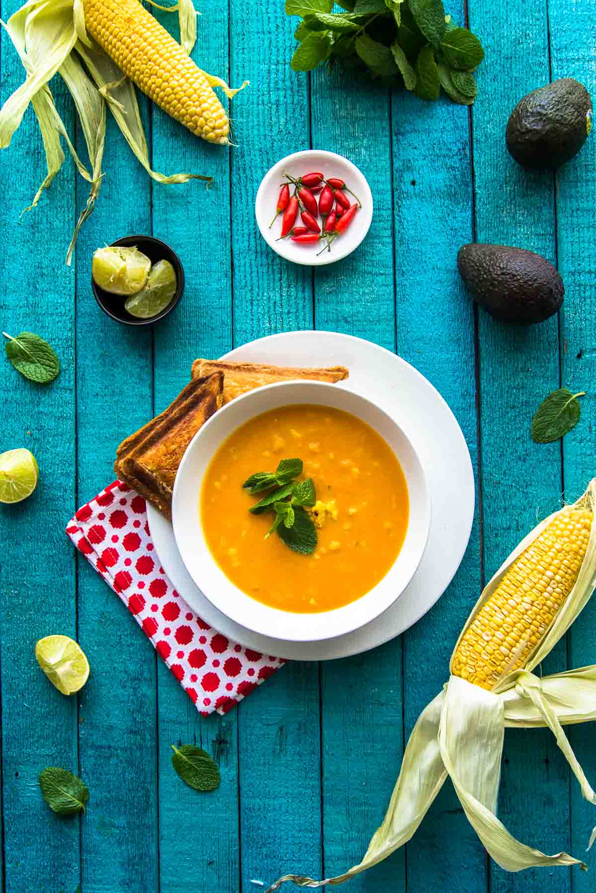 sweet potato and corn soup