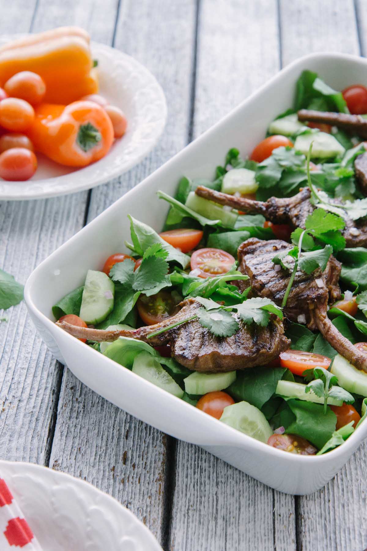 Lamb Salad with Spicy Dressing